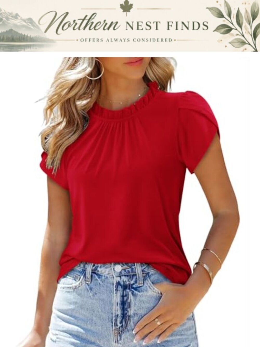 Women's Dressy Casual T-Shirt Loose Fit Polyester Spandex Short Sleeve Top